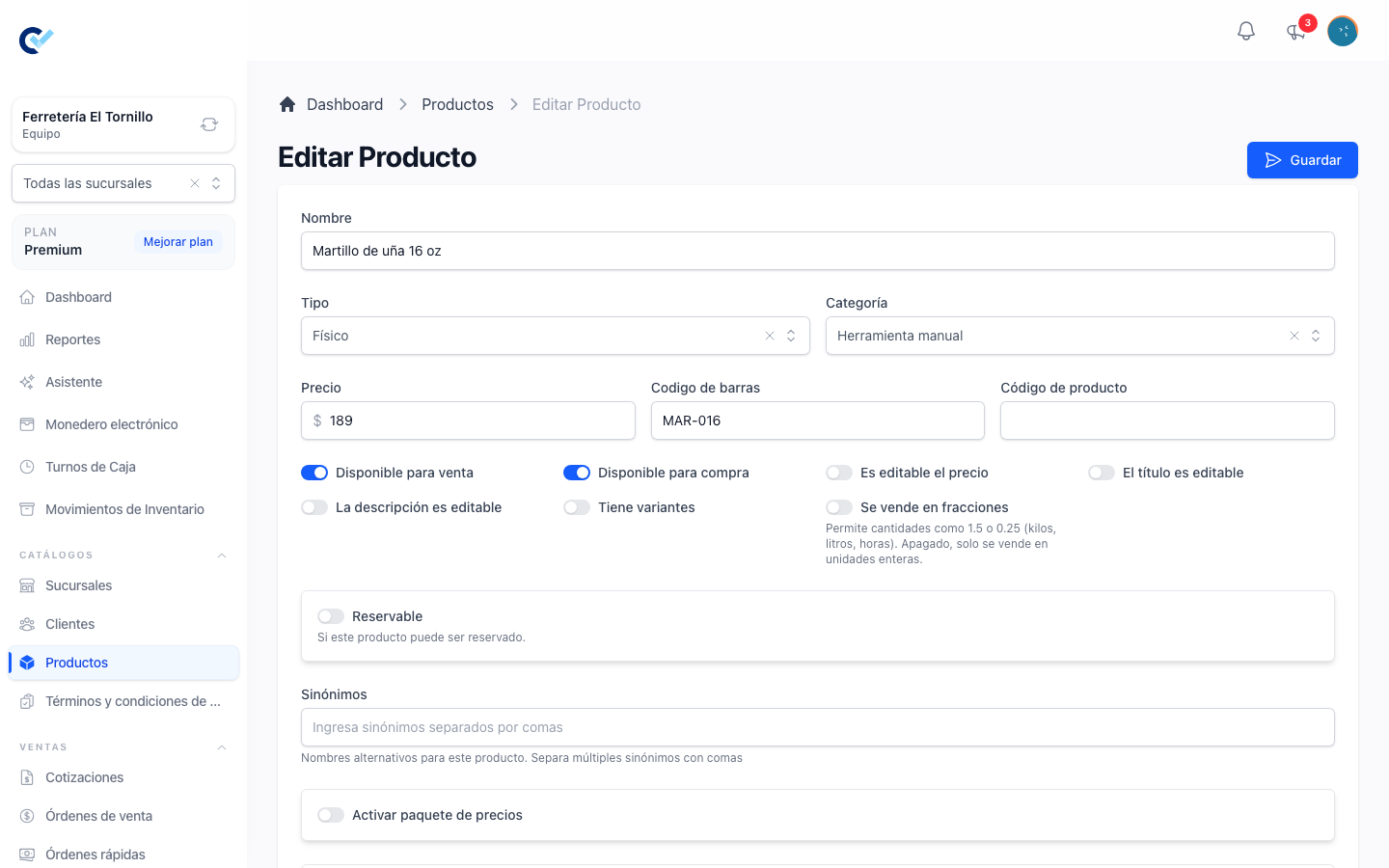 The product form