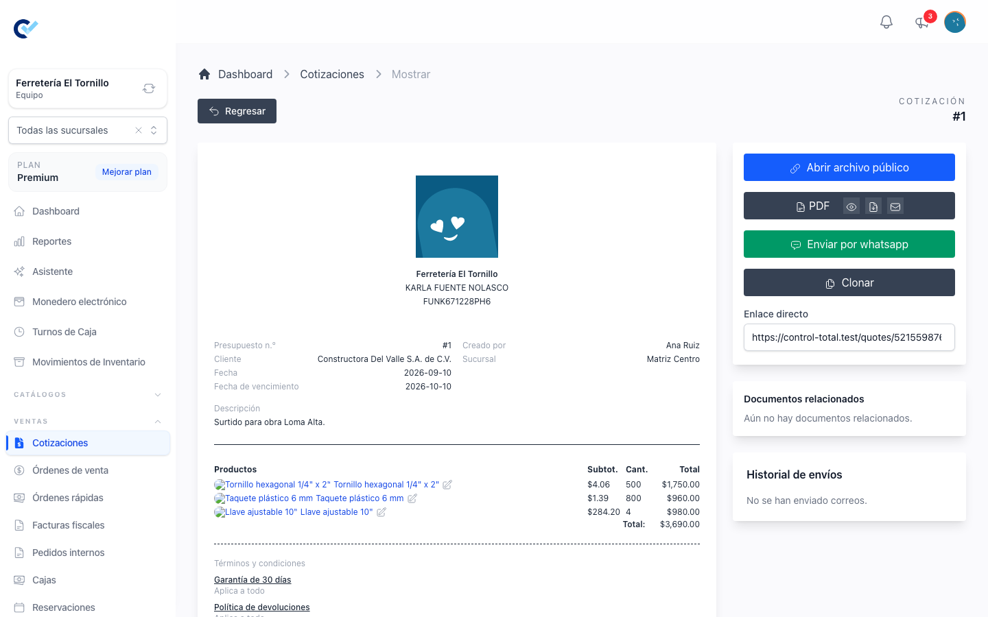 The actions that send a document to the client