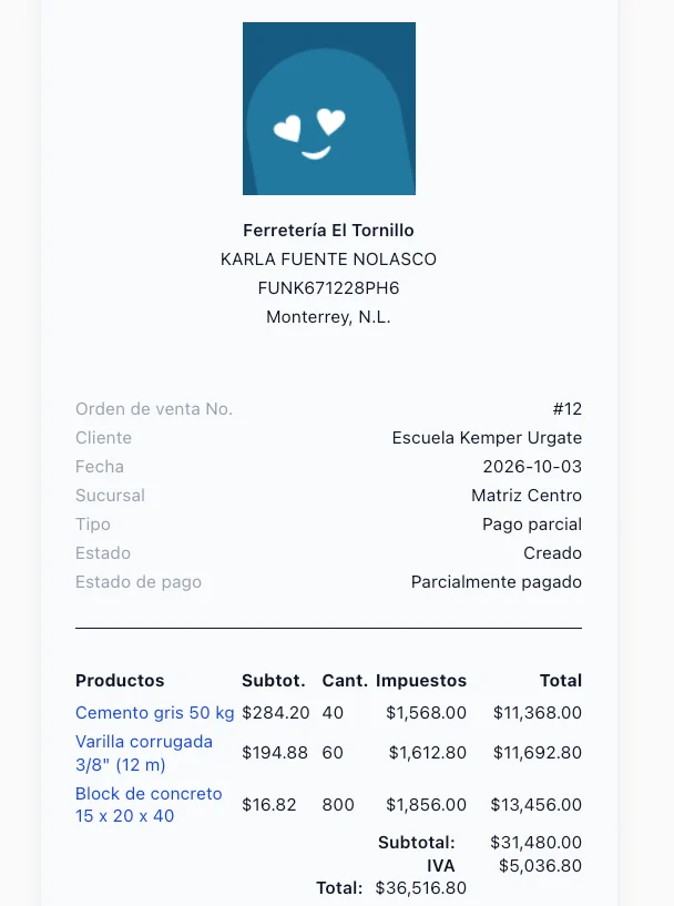 Deja que el cliente abra lo que envíes